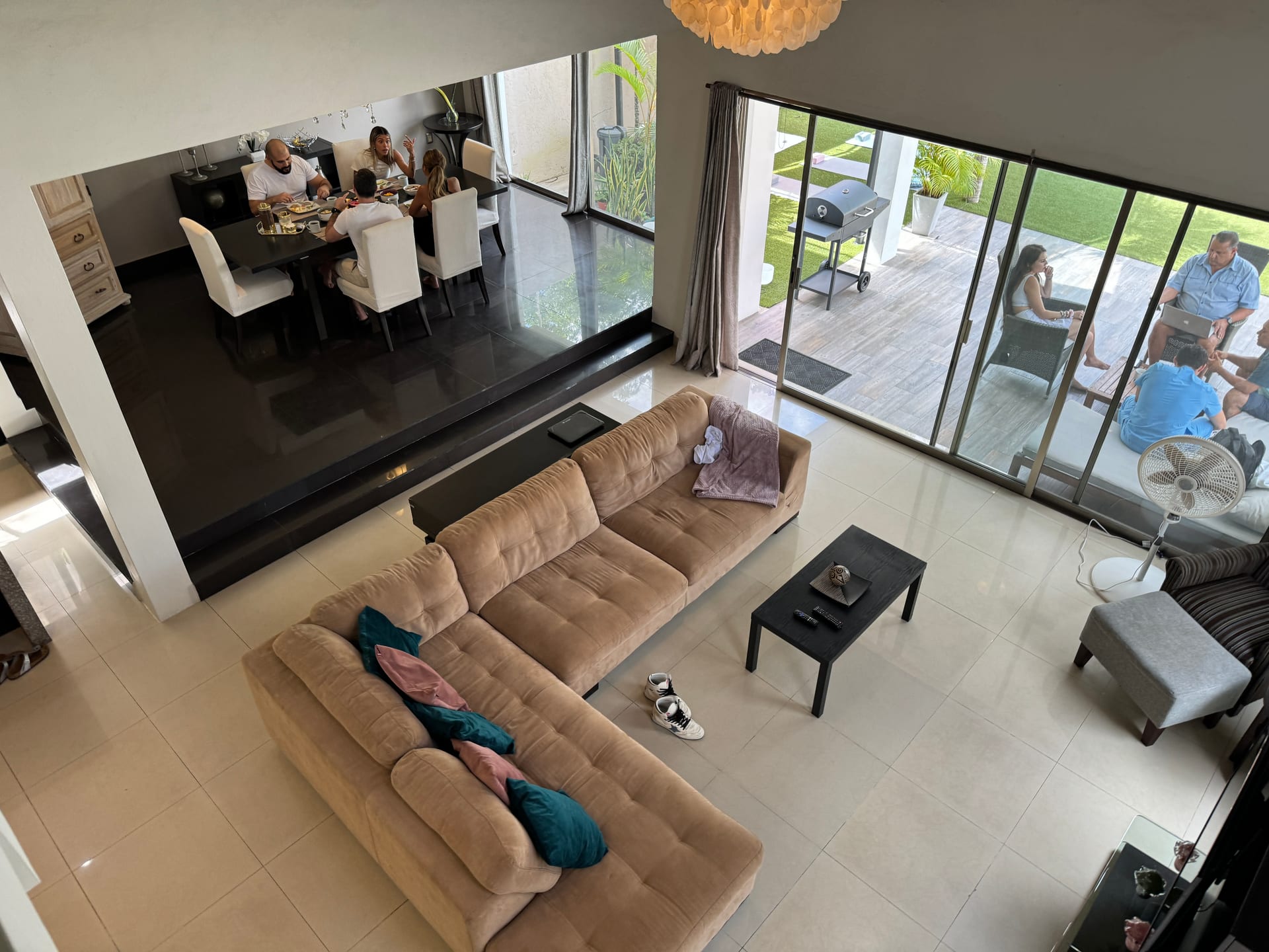 Open-plan living area at MindScape ibogaine treatment center
